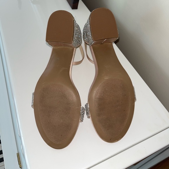 Betsey Johnson Something Blue Collection Rhinestone Heels - Picture 2 of 4